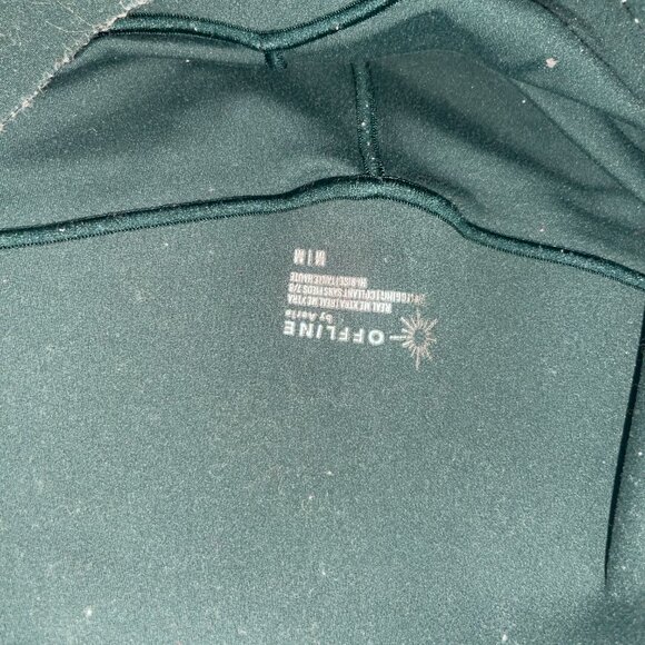 Aerie Offline Cropped Green Leggings - Picture 3 of 3